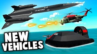 AMAZING NEW VEHICLES Stealth Hovercraft Blackbird and Liberator Heli Ravenfield Best Mods [upl. by Treblih]