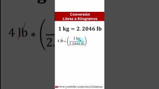 Conversión de libras a kilogramos lb a kg – parte 1 [upl. by Boffa]