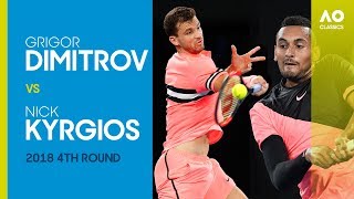 Grigor Dimitrov v Nick Kyrgios  Australian Open 2018 4R  AO Classics [upl. by Yerac]