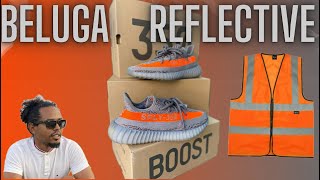 adidas Yeezy 350 beluga reflective  the iconic colorway is back  review on feet [upl. by Ozzie]