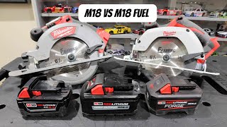 Milwaukee M18 Circular Saw 263020 vs M18 Fuel 273220 Milwaukee M18 Forge vs High Output [upl. by Wendel59]