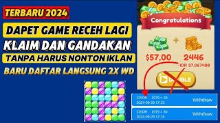 YES DAPET GAME INI‼️NARIK 2X TANPA NONTON IKLAN DI GAME PENGASIL UANG‼️REKOMENDASI PENGHASIL DANA [upl. by Smart]