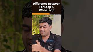 Difference Between For Loop amp While Loop  Java Interview Question  IT Classes In Pune  shorts [upl. by Eri]