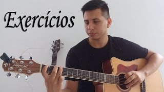 Exercícios 1  Violão para Canhotos  Left Handed Guitar Lesson [upl. by Ovatsug]