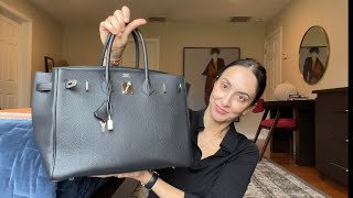 Hermès Birkin 35 Review  What Fits Pros and Cons [upl. by Savannah]