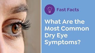 What Are the Most Common Dry Eye Symptoms  Fast Fact [upl. by Crain]