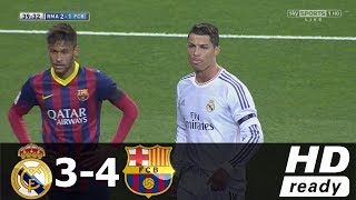 Real Madrid vs FC Barcelona 34 Highlights 201314 HD 720p English Commentary [upl. by Enayd]