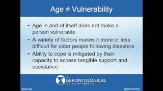 How to Help Older Adults Recover from Disasters [upl. by Ahsiad]