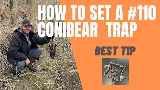 How to set a Conibear Trap Best tip for 110 Conibear [upl. by Curhan]