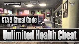 GTA 5 Cheat Code InvincibleUnlimited Health Cheat Code For Xbox 360 amp PS3 [upl. by Netnert]