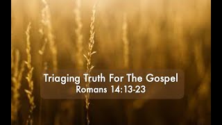 Triaging Truth for the Gospel [upl. by Munt]