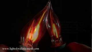 Flicker Flame Replacement Bulbs for C7 String Lights and Candle LampsDemo [upl. by Ettelra]