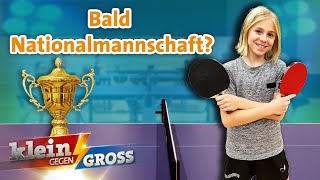 Lotta gehört zu den besten TischtennisSpielerinnen ihrer Altersklasse  Klein gegen Groß [upl. by Dowski]