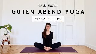 Yogaflow für den Abend ☽ 30 Minuten zum Runterkommen ☽ Yoga Abendroutine [upl. by Lundgren]