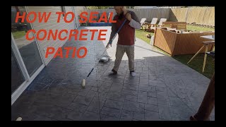 How To Sealer Concrete Patio [upl. by Dorotea494]