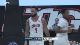 Pacific Mens Basketball vs Cal Maritime Highlights 12302023 [upl. by Nahtanha]