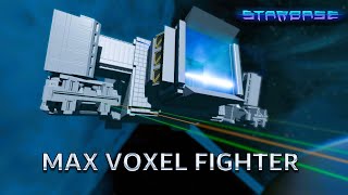 Starbase  Max Voxel turret fighter test [upl. by Earahs]