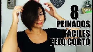 Peinados fáciles para pelo corto  Miss Leesi [upl. by Aicilas]