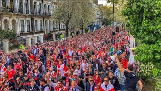 Slavia Praha fans in Chelsea • Chelsea  Slavia praha • 18042019 [upl. by Howlyn]