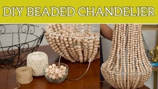 DIY Home Decor Beaded Chandelier [upl. by Gaither667]