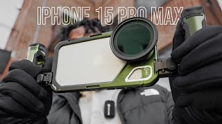 This iPhone 15 Pro Max Filmmaking Rig Is A GAMECHANGER Brandon Li x SmallRig Kit [upl. by Oralla]