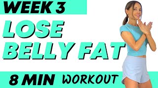 Lose Belly Fat Workout  8 Minute Workout  8 Exercises to Lose Belly Fat  Do this for 7 Days [upl. by Aerda]