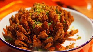 Blooming Onion Super Crispy and tasty Blooming Onion Bengali Recipe [upl. by Marceau]