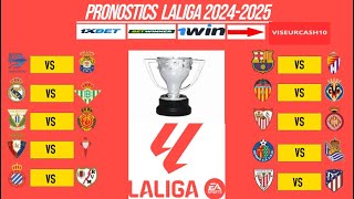 pronostic liga espagnol Les 10 meilleurs pronostics LIGA 20242025 [upl. by Ronnholm]