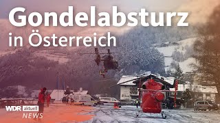 Gondelabsturz in Österreich im Ötztal  vier Schwerverletzte  WDR Aktuelle Stunde [upl. by Anirehtak]