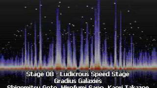 Stage 08  Ludicrous Speed Stage  Gradius Galaxies [upl. by Nahtnamas369]