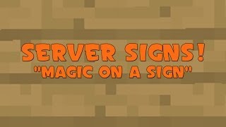 Server Signs Tutorial  How to create signs that run commands [upl. by Margaret]