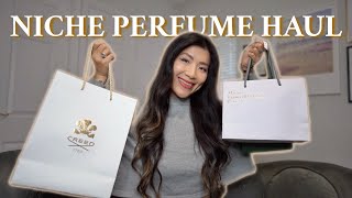 LUXURY PERFUME HAUL  MY FIRST NICHE FRAGRANCES 🛍️ MFK PARFUMS DE MARLY CREED [upl. by Nonaihr]