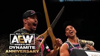 The Acclaimed Made History on National Scissoring Day  AEW Dynamite Anniversary 10522 [upl. by Nwahsor]