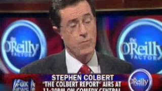 Stephen Colbert on The OReilly Factor [upl. by Ahsanat]