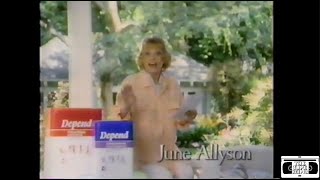 Depends Commercial  June Allyson  1991 [upl. by Holleran]