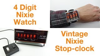 Nixie Tube 2in1  New Watch amp Old Stopclock [upl. by Htebilil]