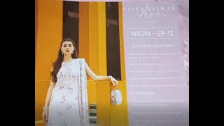 SAIRA RIZWAN LAWN  NADIN  SR12  UNBOXING  OPENBOX [upl. by Russel246]