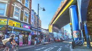 South London Brixton Walk from Clapham Common incl Electric Avenue amp Market 🌞 4K Binaural [upl. by Horten]