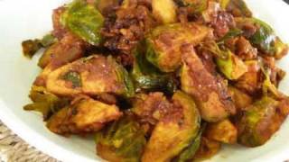 Brussels Sprouts Subzi  Indian Vegetarian Recipe  Show Me The Curry [upl. by Roybn]