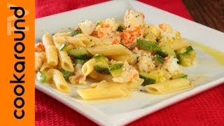 Pasta zucchine e gamberetti  Tutorial ricetta [upl. by Raimundo]