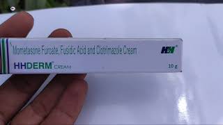 Hhderm Cream  Mometasone Furoate Fusidic Acid amp Clotrimazole Cream  Hhderm Cream uses benefits [upl. by Harlow]