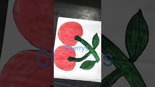 Red festival drawing easyRed colour fruits drawing drawing redcolour art best fruits viral [upl. by Hen285]