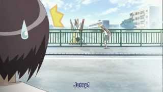 Seto no Hanayome  Nagasumi jumps off a bridge [upl. by Jecho]