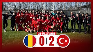 U19 Millî Takım  Romanya 02 Türkiye [upl. by Ahsema]