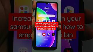 how to empty recycle bin increase space in samsung phone viral samsung recyclebin [upl. by Obara]