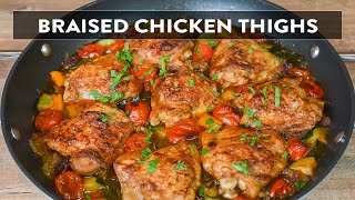 BEST Braised Chicken Thighs [upl. by Norramic]