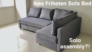 Ikea Friheten Sofabed  Klagsham Cushion Unbox Assemble Relax [upl. by Fred]