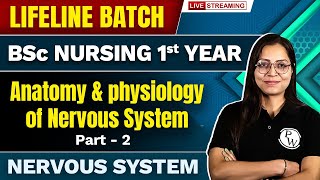 Anatomy amp Physiology of Nervous System  Part 2  BSc Nursing 1st Year  Lifeline Batch [upl. by Ardeed]