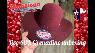 Live Unboxing of the New americanhatcompany6418 40x Grenadine [upl. by Alanson]