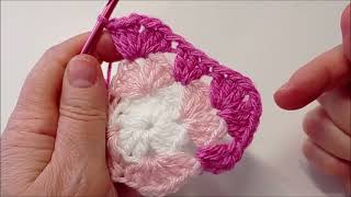 Mattonella Granny Crochet  SPIEGAZIONI PASSO PASSO [upl. by Ahsiken540]